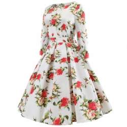 krátké šaty s rukávy retro  vintage 50´s 60´s  classic růže