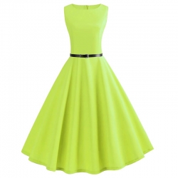 krátké šaty retro  vintage 50´s 60´s s limetkové