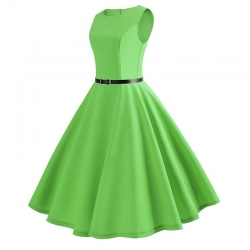 krátké šaty retro  vintage 50´s 60´s s zelené
