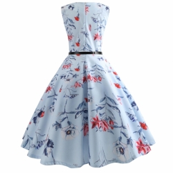 krátké šaty retro  vintage 50´s 60´s modré světlé