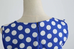 krátké šaty retro puntíkované vintage 50´s 60´s modré