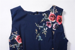 krátké šaty navy retro  vintage 50´s 60´s  růže 