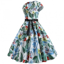 krátké šaty retro  vintage 50´s 60´s s krátkým rukávem letní