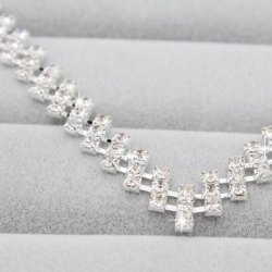 štrasový set náhrdelník a náušnice classic pro nevěstu