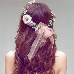 věneček do vlasů květy pro nevěstu vintage boho