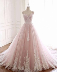 svatební šaty Annabella pink