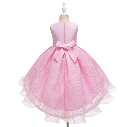 růžové  luxusní šaty pro malou družičku Eva 