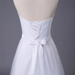 bílé svatební šaty tylové hladké Lovely