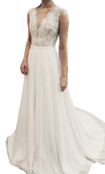 Valeria boho bílé svatební šaty  