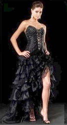 Amidale černé plesové šaty