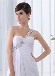 bílé společenské šaty sexy - či svatební