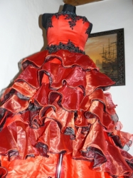 Diabole sexy červenočerné plesové šaty na maturitní ples