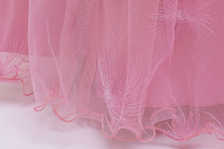 růžové luxusní šaty pro malou družičku Klára   