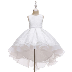 bílé  luxusní šaty pro malou družičku Eva
