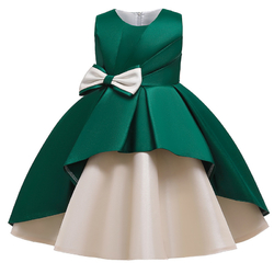  zelené luxusní šaty pro malou družičku saténové