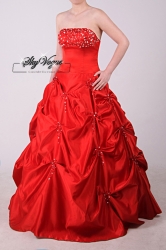 Katarine červené plesové šaty 