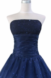 maturitní plesové šaty tmavě modré 