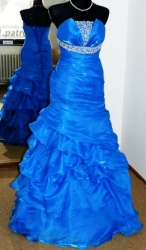modré nebeské plesové šaty Yvettey 