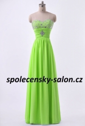 zelené neonové společenské šaty Diana