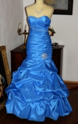 plesové šaty stylové modré Yvettey 