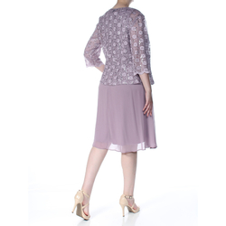 R&M RICHARDS krátké fialové společenské šaty s kabátkem - kopie