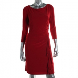 Ralph Lauren krátké červené šaty s rukávem