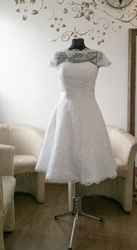 retro krátké svatební šaty krajkové rockabilly 60´s