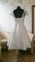 retro krátké svatební šaty krajkové rockabilly 60´s