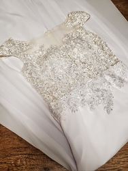 Boho bílé svatební šaty Esta
