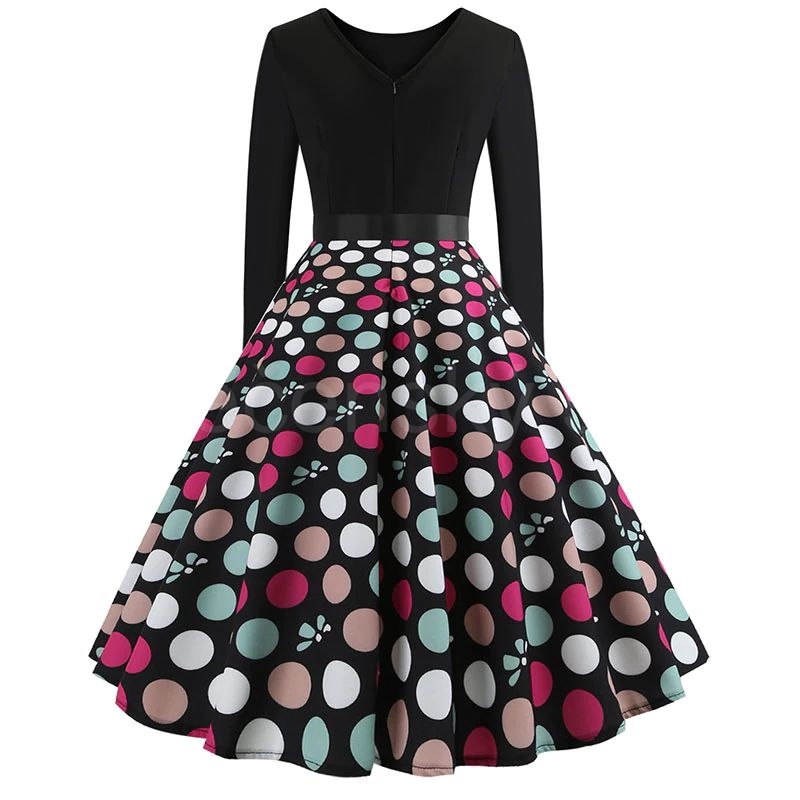 krátké šaty s rukávy retro květované vintage 50´s 60´s puntíčky