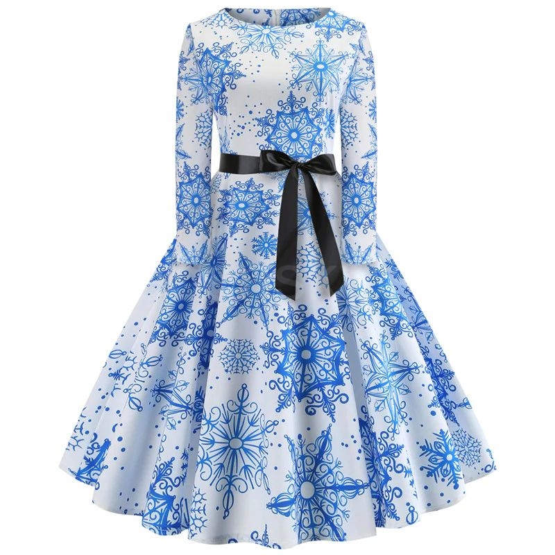 krátké šaty s rukávy retro květované vintage 50´s 60´s ledové království