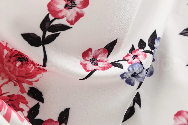 krátké šaty s rukávy retro  vintage 50´s 60´s  světlé květované - kopie