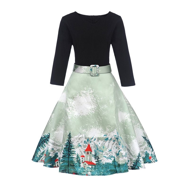 krátké šaty s rukávy retro  vintage 50´s 60´s  Alpy