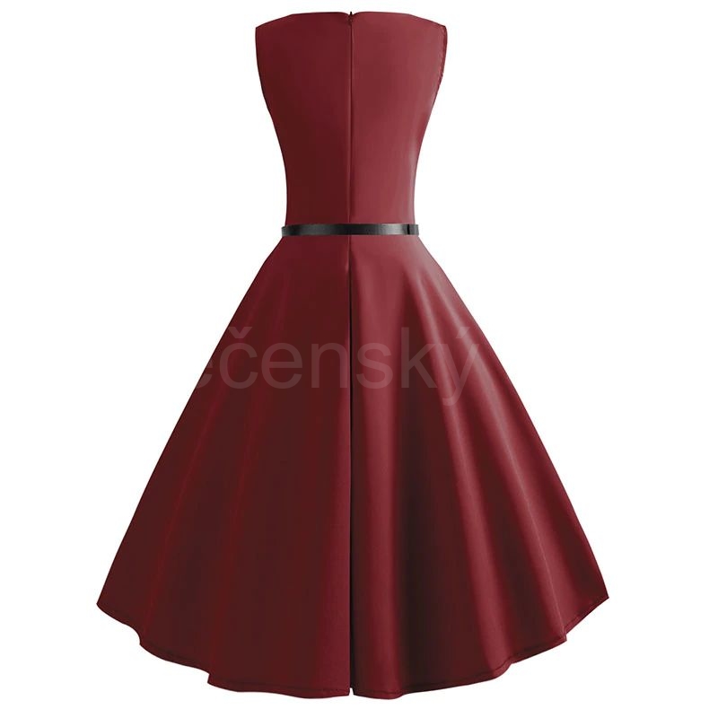 krátké šaty retro  vintage 50´s 60´s s rudé
