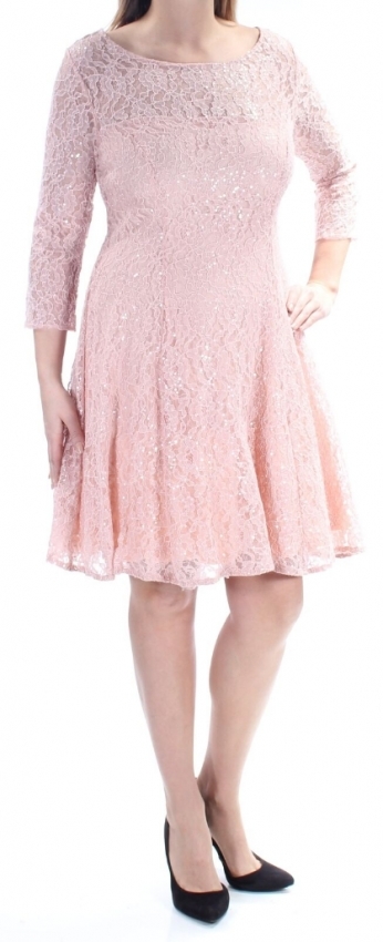 novinka SLNY krátké společenské šaty růžové s rukávy
