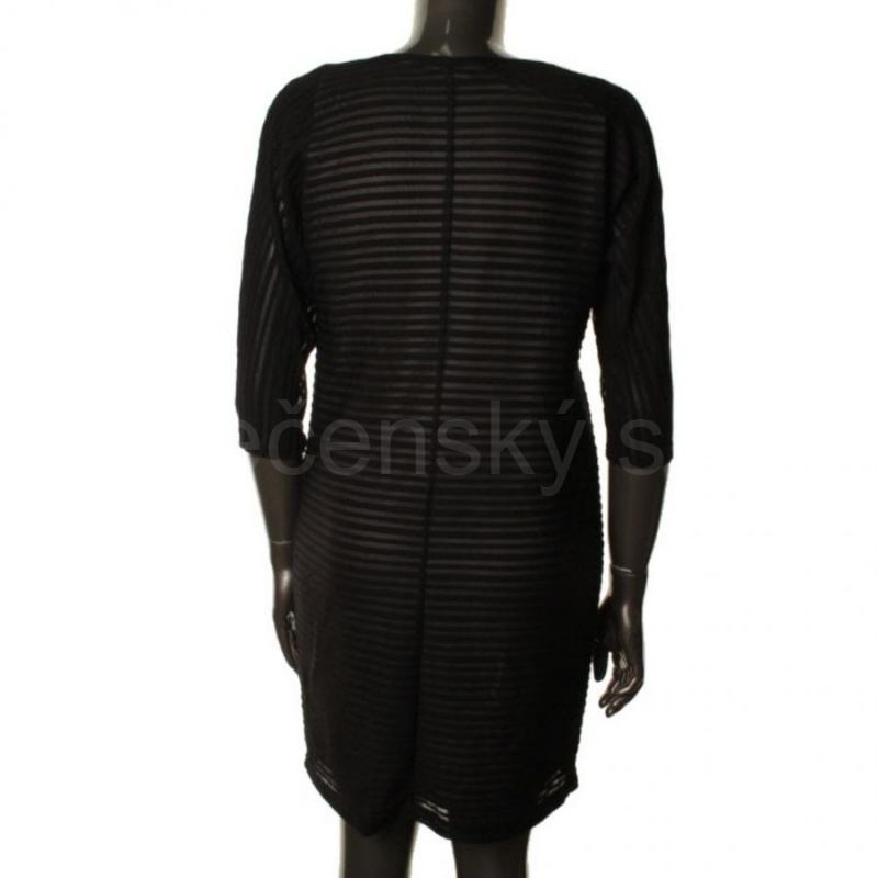 Calvin Klein krátké černé společenské šaty s rukávy
