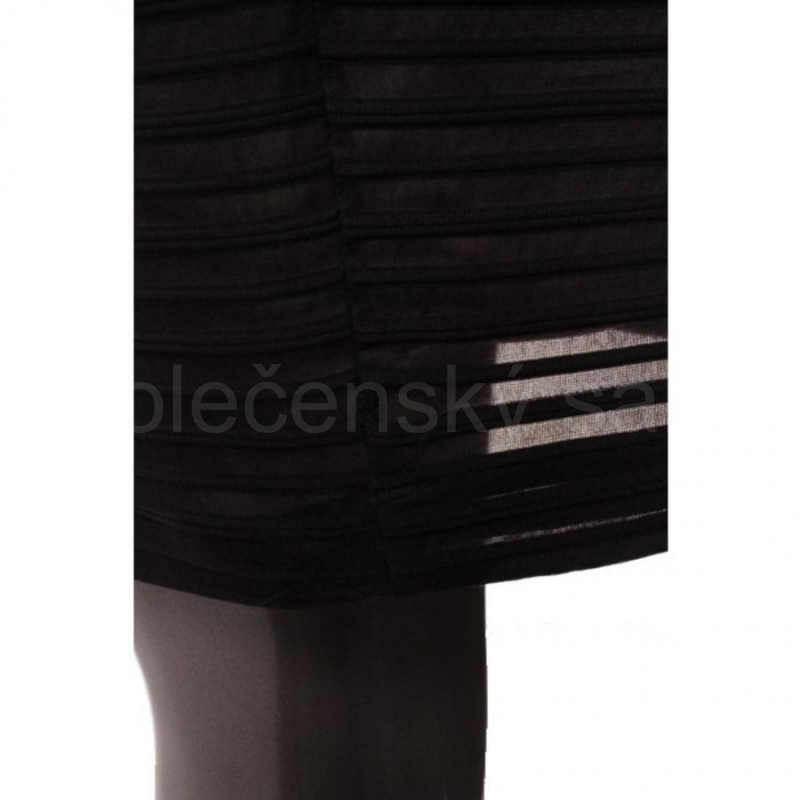 Calvin Klein krátké černé společenské šaty s rukávy