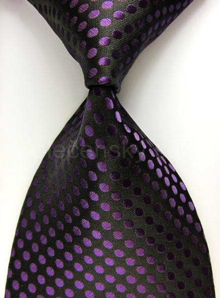 Puntik fialová kravata