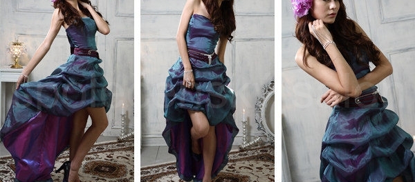 fialové plesové šaty Agate