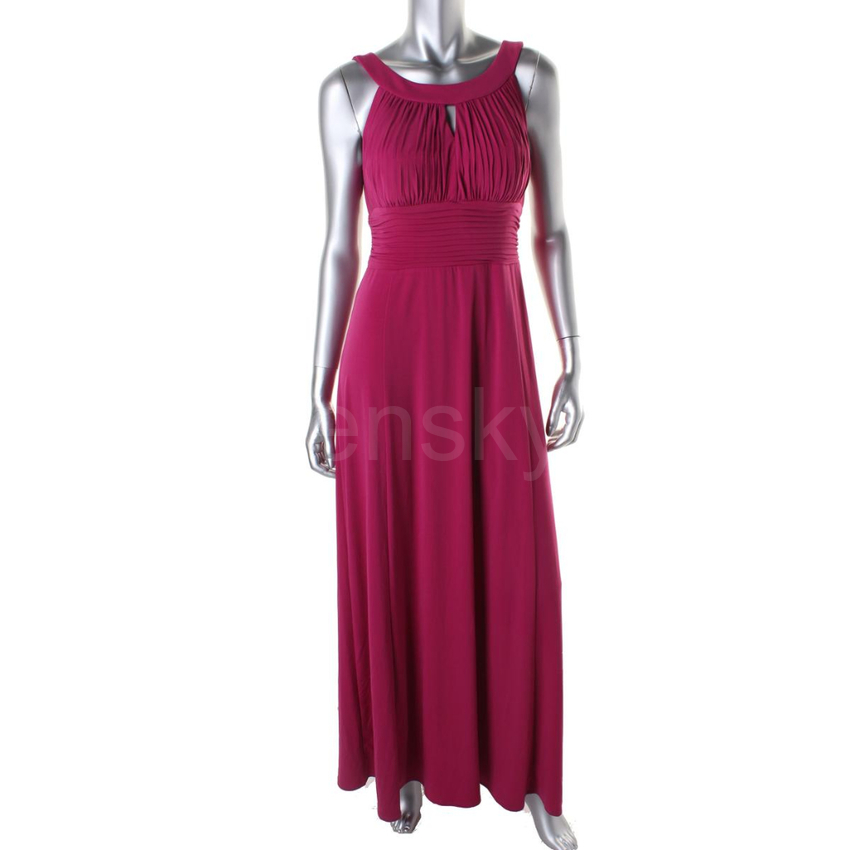 Sangria dlouhé růžové vínové společenské šaty