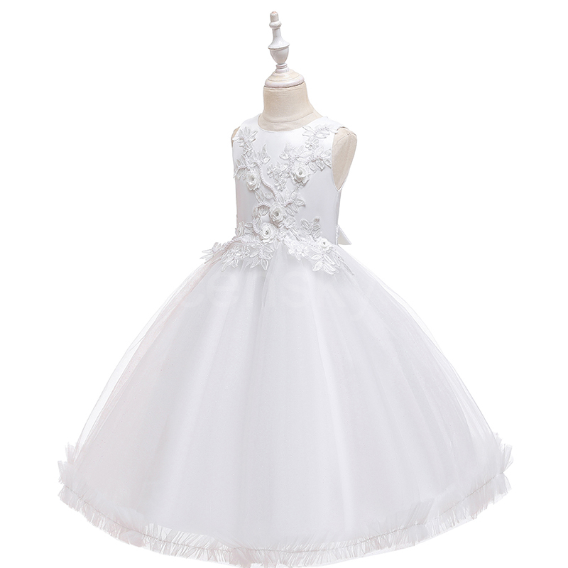 bílé  luxusní šaty pro malou družičku Nela  