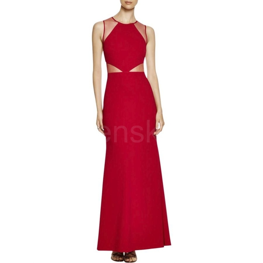 JS Collections červené sexy plesové šaty společenské