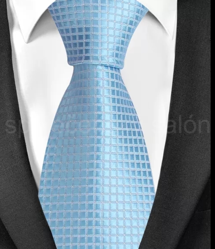 kravata pánská společenská blankytně modrá