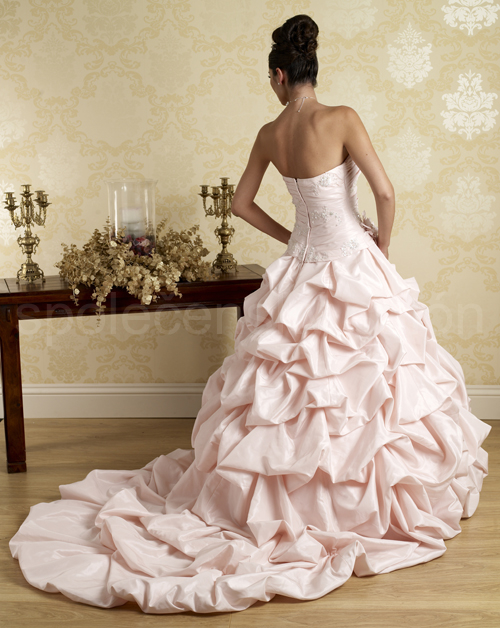 svatební šaty Rosenta růžové